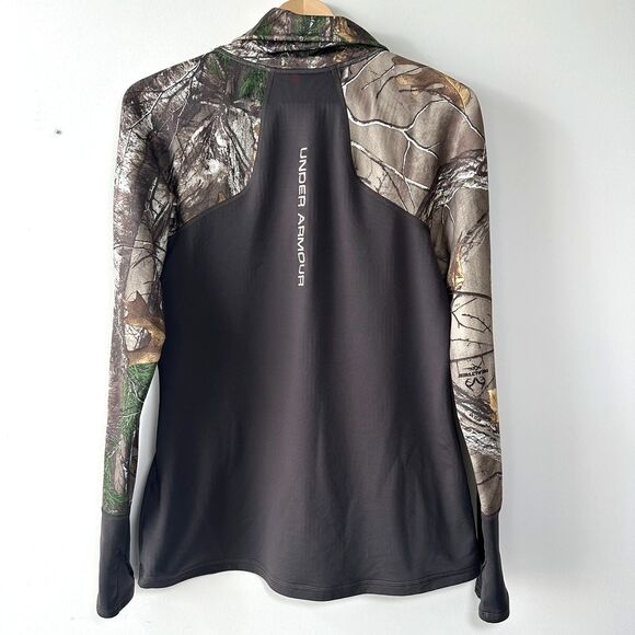 Under Armour Women’s Camo ColdGear Turtleneck Long Sleeve Fitted Medium - Picture 3 of 11